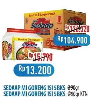 Promo Harga Sedaap Mie Goreng Original per 40 pcs 90 gr - Hypermart
