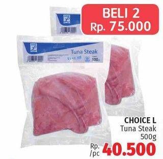 Promo Harga CHOICE L Tuna Steak per 2 kaleng 500 gr - LotteMart