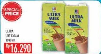 Promo Harga ULTRA MILK Susu UHT Coklat 1000 ml - Hypermart