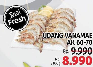 Promo Harga Udang Vanamae AK60-70 per 100 gr - LotteMart