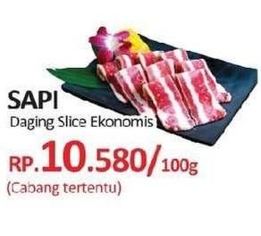 Promo Harga Daging Sapi Slice per 100 gr - Yogya