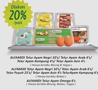 Promo Harga Alfamidi Telur Ayam Kampung, Ayam Kampung Arab, Ayam Negri, Asin Matang 4 pcs - Alfamidi