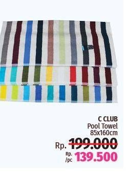 Promo Harga C CLUB Pool Towel 85x160 Cm  - LotteMart