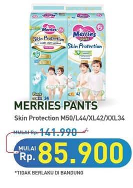 Promo Harga Merries Pants Skin Protection L44, XXL34, M50, XL42 34 pcs - Hypermart