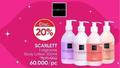 Promo Harga Scarlett Fragrance Brightening Body Lotion 300 ml - Guardian