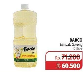 Promo Harga BARCO Minyak Goreng Kelapa 2 ltr - Lotte Grosir