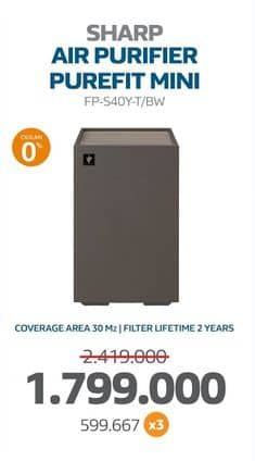 Promo Harga Sharp FP-S40Y-T Air Purifier  - Electronic City