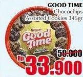 Promo Harga GOOD TIME Cookies Chocochips 345 gr - Giant