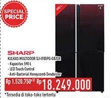 Promo Harga Sharp SJ-IF85PG-GB Queen Series Multi Door  - Hypermart