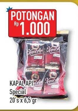 Promo Harga Kapal Api Kopi Bubuk Special per 20 sachet 6 gr - Hypermart