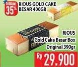 Promo Harga RIOUS GOLD Gold Cake Original 390 gr - Hypermart