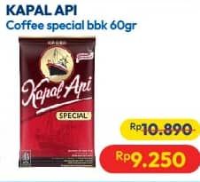 Promo Harga Kapal Api Kopi Bubuk Special 60 gr - Hypermart