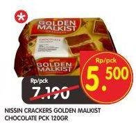 Promo Harga NISSIN Golden Malkist Chocolate 120 gr - Superindo