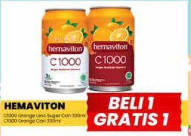 Promo Harga Hemaviton C1000 Less Sugar, Orange 330 ml - Yogya