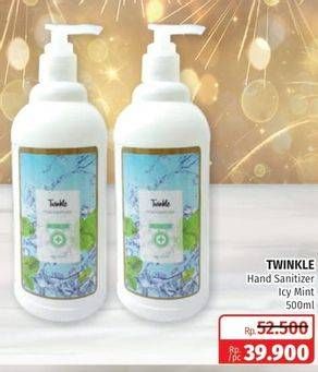 Promo Harga TWINKLE Hand Sanitizer Icy Mint 500 ml - Lotte Grosir