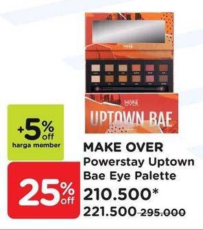 Promo Harga MAKE OVER Powerstay Eye Palette Uptown Bae 12 pcs - Watsons