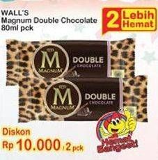 Promo Harga WALLS Magnum Double Chocolate Sea per 2 pcs 80 ml - Indomaret