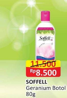 Promo Harga SOFFELL Lotion Anti Nyamuk Geranium 80 gr - Alfamart