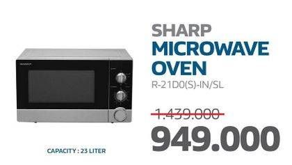Promo Harga Sharp R-21D0(S)IN Straight Microwave Oven 23L 23000 ml - Electronic City