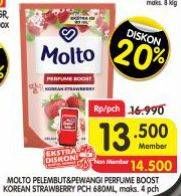 Promo Harga Molto Pewangi Korean Strawberry 680 ml - Superindo