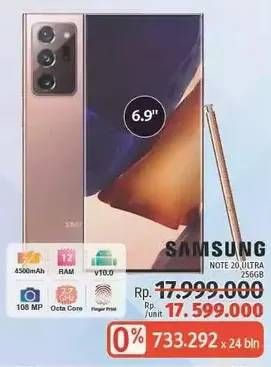 Promo Harga SAMSUNG Galaxy Note S20 Ultra  - LotteMart