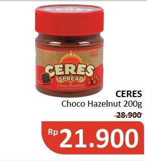 Promo Harga CERES Choco Spread Hazelnut 200 gr - Alfamidi
