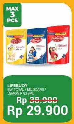 Promo Harga Lifebuoy Body Wash Lemon Fresh, Mild Care, Total 10 850 ml - Yogya