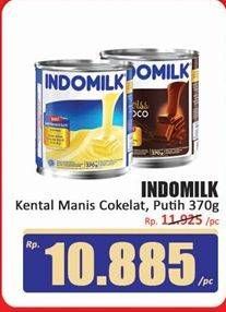 Promo Harga Indomilk Susu Kental Manis Cokelat, Plain 370 gr - Hari Hari