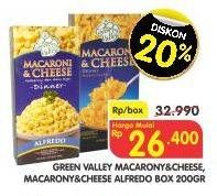 Promo Harga GREEN VALLEY Macaroni & Cheese Alfredo, Original 200 gr - Superindo