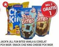 Promo Harga JACK N JILL Fun Bites / Chiz King Cheese 90g  - Superindo