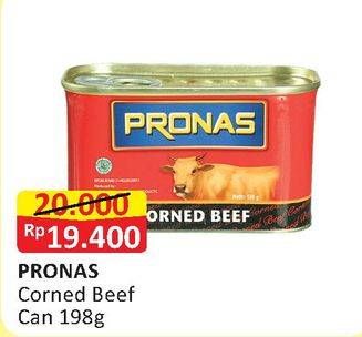 Promo Harga PRONAS Corned Beef 198 gr - Alfamart
