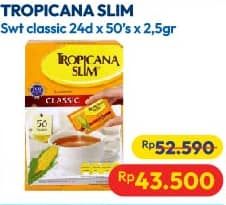 Promo Harga Tropicana Slim Sweetener Classic 50 pcs - Hypermart