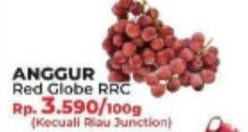 Promo Harga Anggur Red Globe RRC per 100 gr - Yogya
