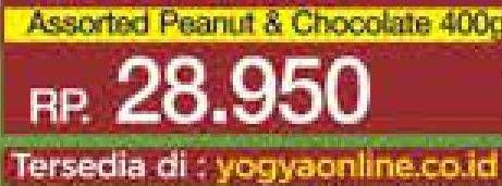 Promo Harga BISKITOP Assorted Biscuits Peanut, Chocolate 400 gr - Yogya