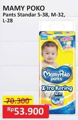 Promo Harga Mamy Poko Pants Xtra Kering S38, M32, L28 28 pcs - Alfamart