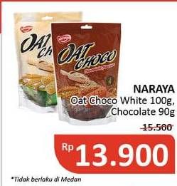 Promo Harga NARAYA Oat Choco Crackers, Chocolate 90 gr - Alfamidi