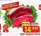 Promo Harga Daging Paha Sapi per 100 gr - Superindo