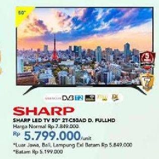 Promo Harga SHARP 2T-C50AD1i Full-HD 50"  - Carrefour