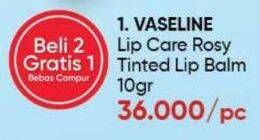 Promo Harga Vaseline Lip Care Rosy Tinted 10 gr - Guardian