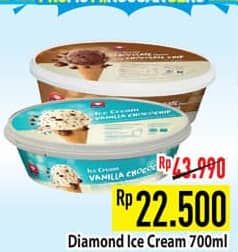 Promo Harga Diamond Ice Cream 700 ml - Hypermart