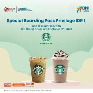 Promo Harga Special Boarding Pass Privilege IDR 1  - Starbucks