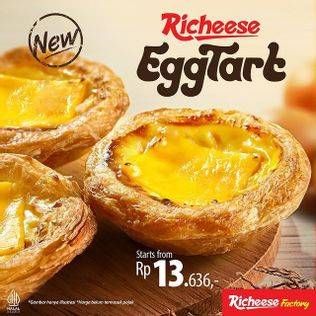 Promo Harga Richeese Factory Egg Tart  - Richeese Factory