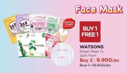 Promo Harga Watsons Face Mask  - Watsons