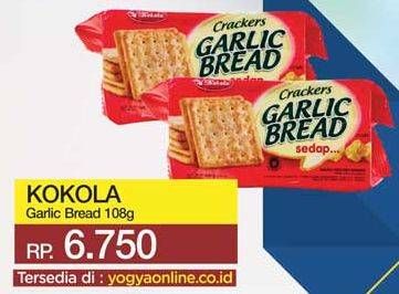Promo Harga KOKOLA Crackers Garlic Bread 108 gr - Yogya
