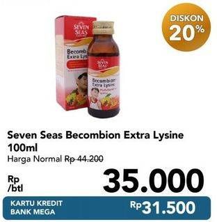 Promo Harga SEVEN SEAS Becombion Extra Lisyne 100 ml - Carrefour