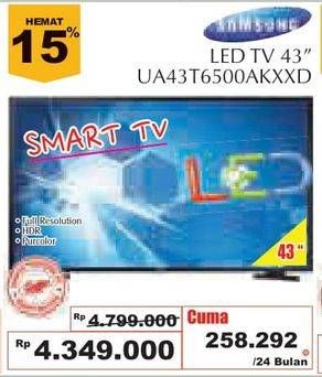 Promo Harga SAMSUNG UA43T6500 | Smart LED TV  - Giant