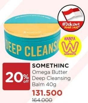 Promo Harga SOMETHINC Omega Butter Deep Cleaning Balm 40 gr - Watsons