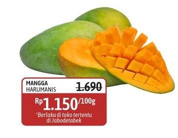 Promo Harga Mangga Harum Manis per 100 gr - Alfamidi