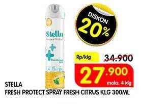 Promo Harga STELLA Fresh & Protect Aerosol Fresh Citrus 300 ml - Superindo