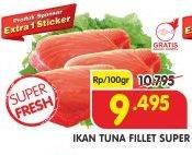 Promo Harga Tuna Fillet per 100 gr - Superindo